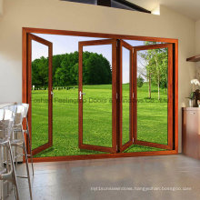 Feelingtop Double Insulating Glazing Aluminium/ Aluminum Heavy Folding Door